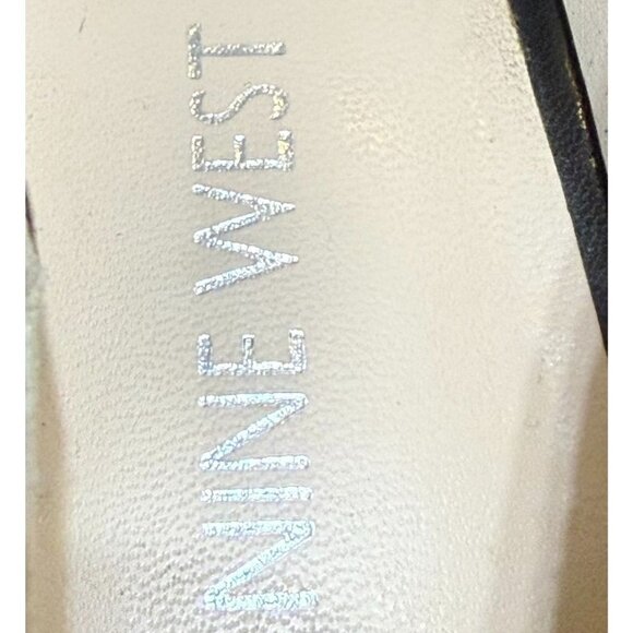 Nine West Black Leather Heels 9M With 3.5" Stiletto Heel - Picture 9 of 10